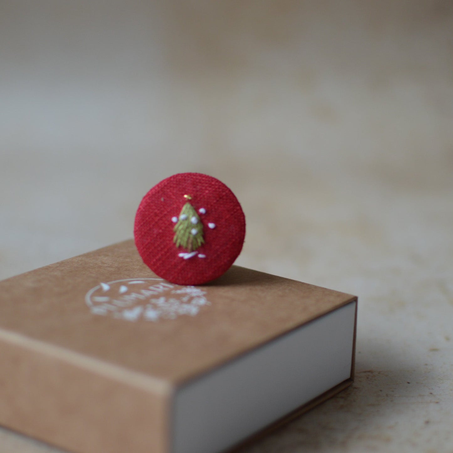 Christmas Tree Embroidered Badge – 3 cm