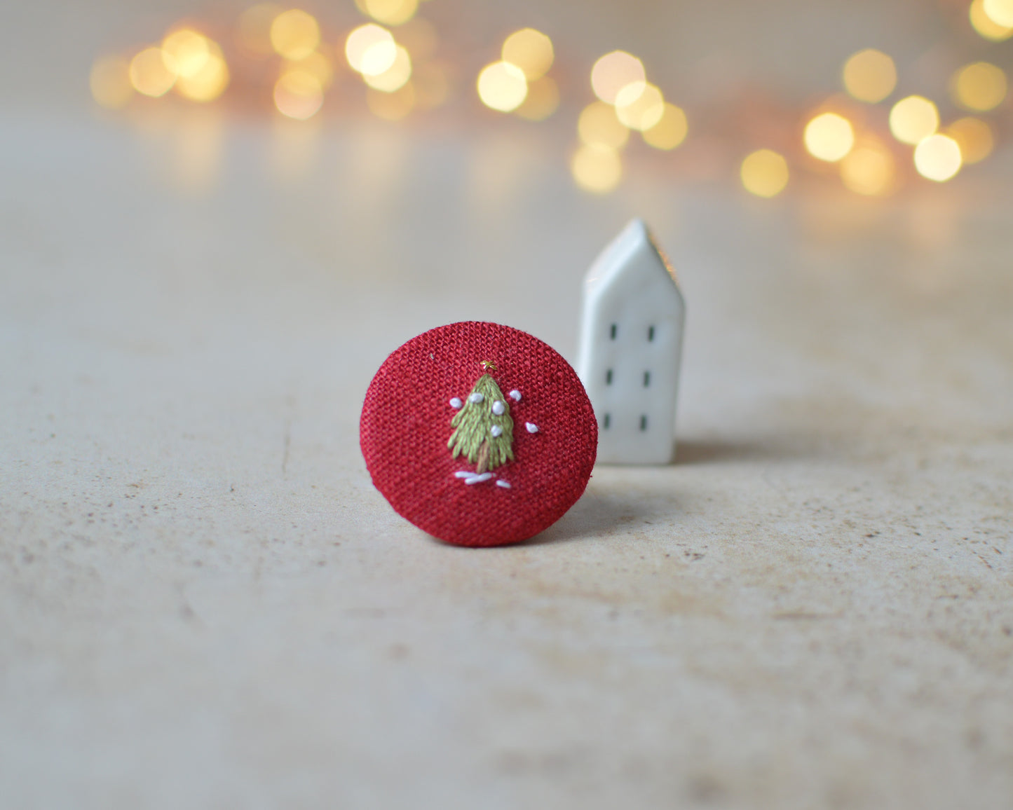 Christmas Tree Embroidered Badge – 3 cm