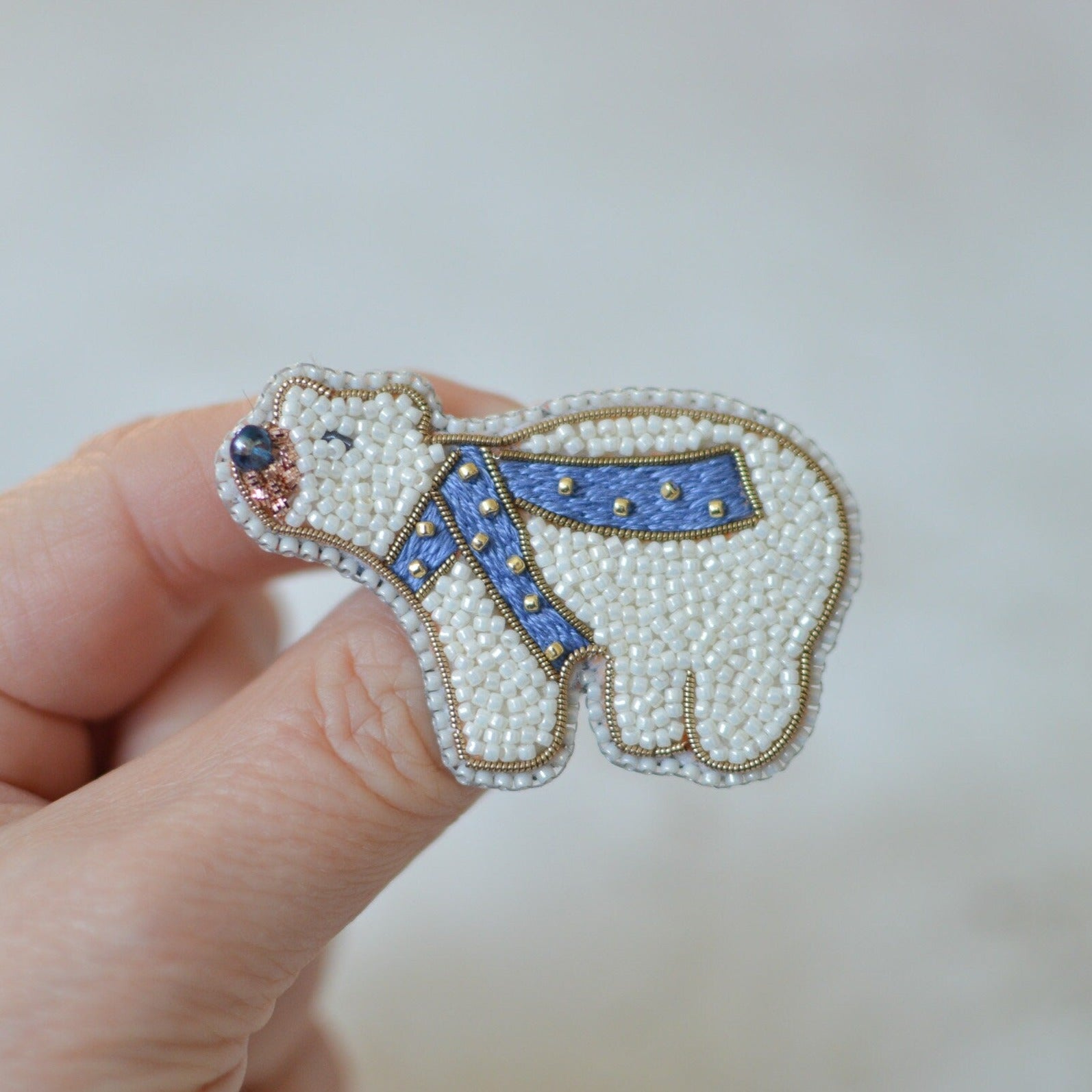 Polar Bear Brooch