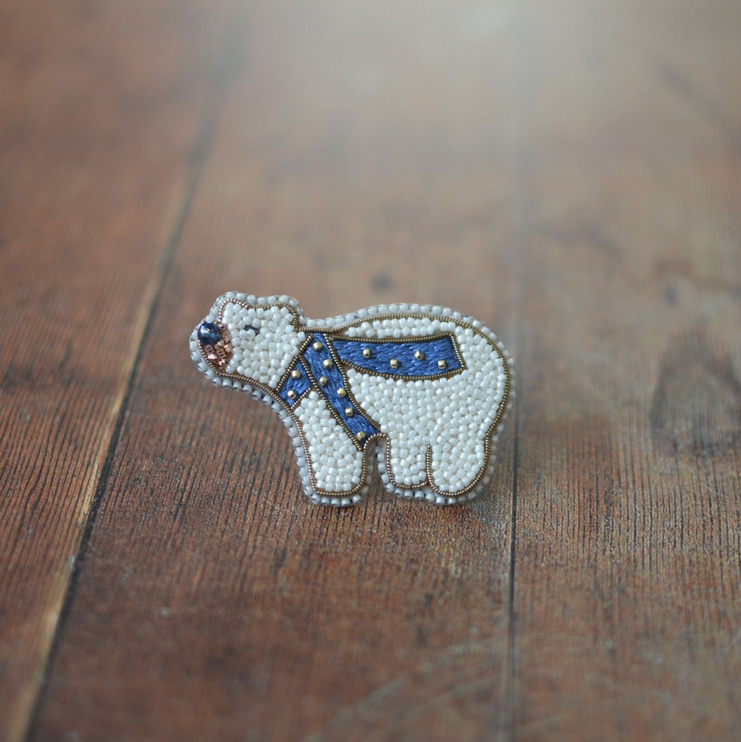 Polar Bear Brooch