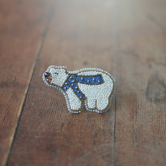 Polar Bear Brooch