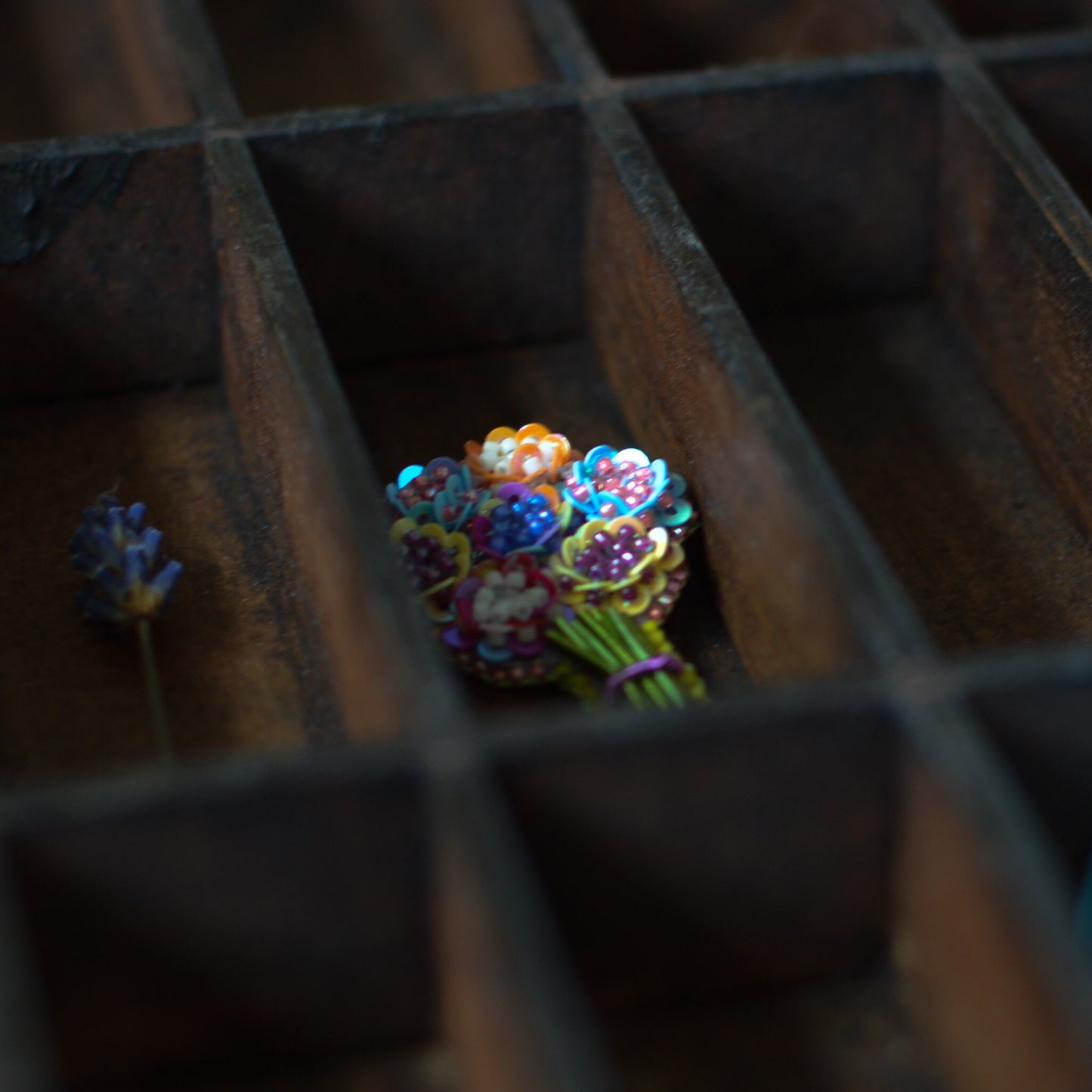 Pastel Colours Bouquet Flower Brooch