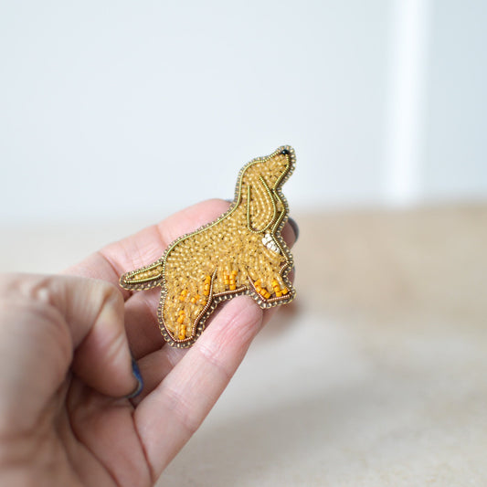 Golden Cocker Spaniel Brooch