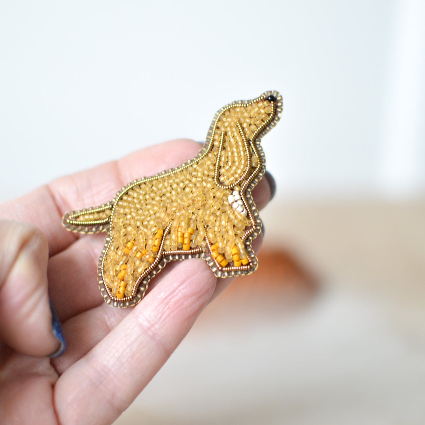 Golden Cocker Spaniel Brooch