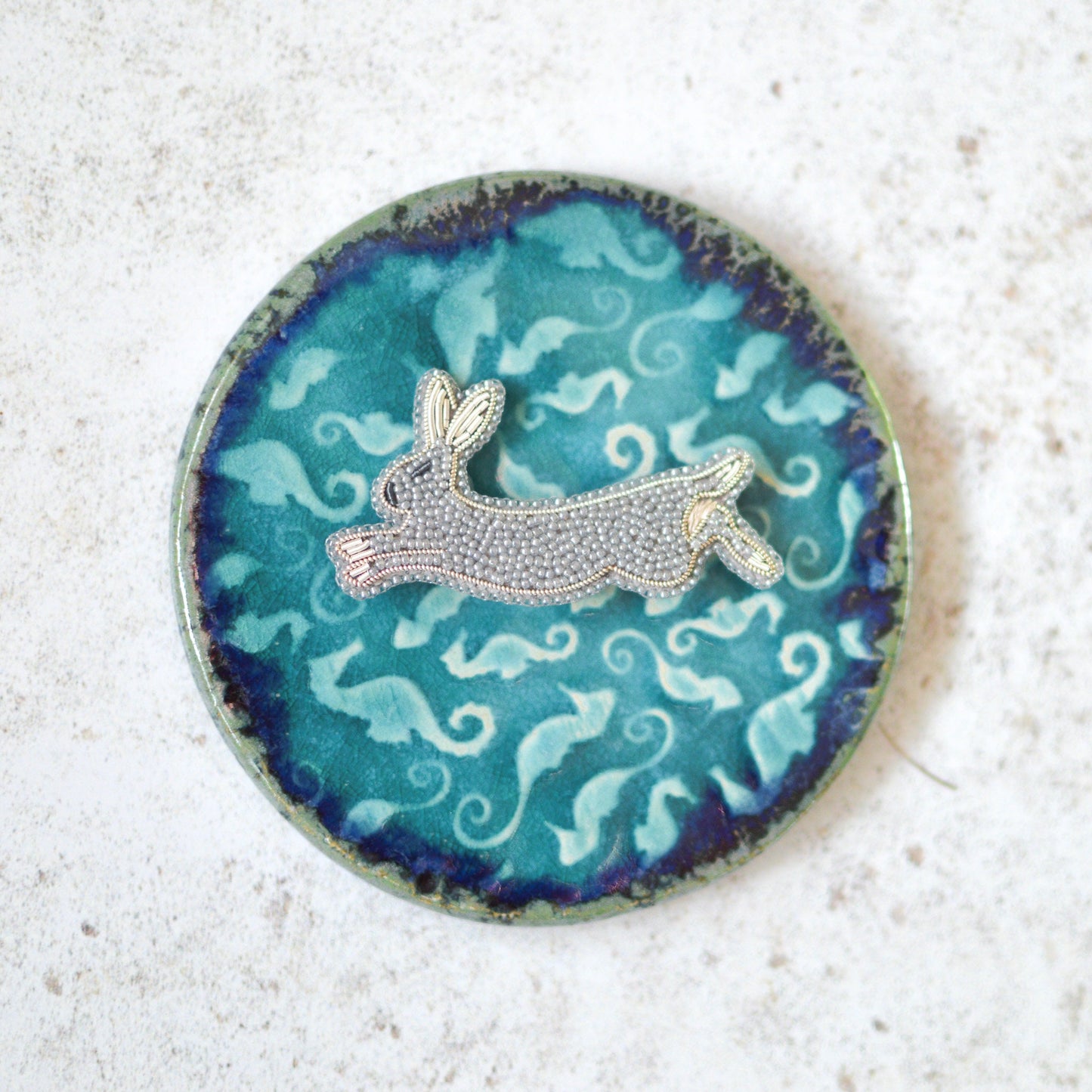 Leaping Hare Brooch