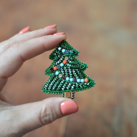 Christmas Tree Brooch