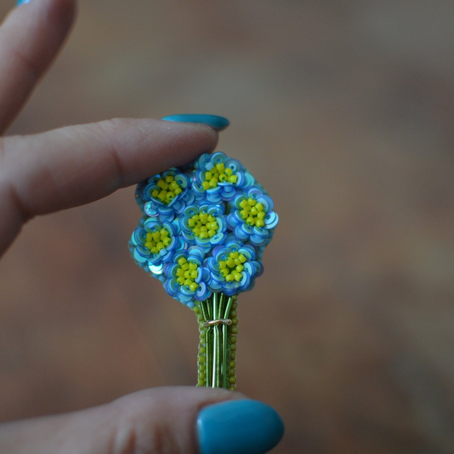 Forget me not brooch